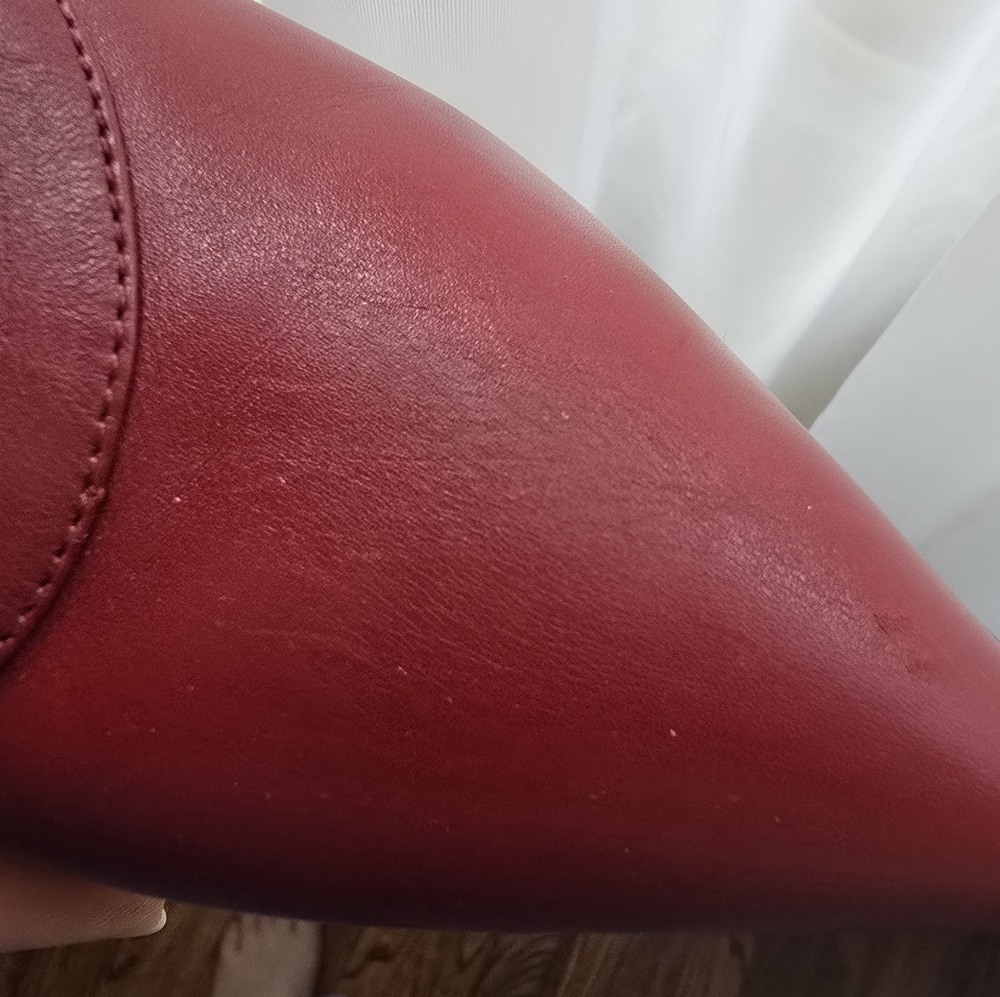 Derek Lam Meryl Pointed Toe Wedge Pump in Burgundy size 8 - Picture 8 of 11